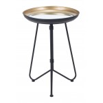 Foley Accent Table Gold & Black