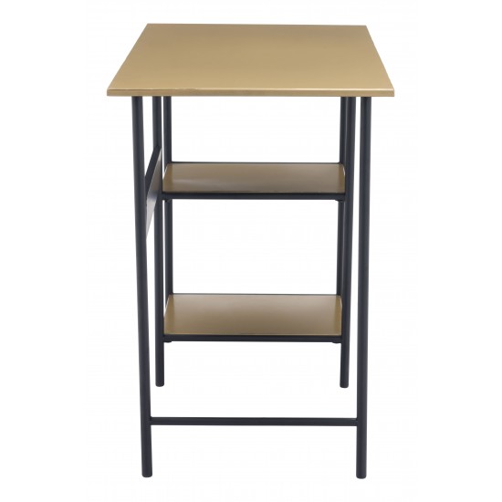 Harris Desk Brass & Black