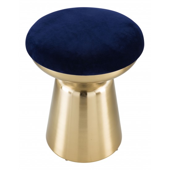 Juniper Side Stool Blue & Gold