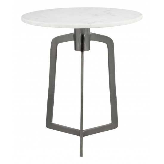 Rand Marble Side Table White & Black