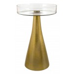 Hendrix End Table Brass