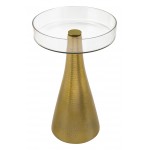 Hendrix End Table Brass