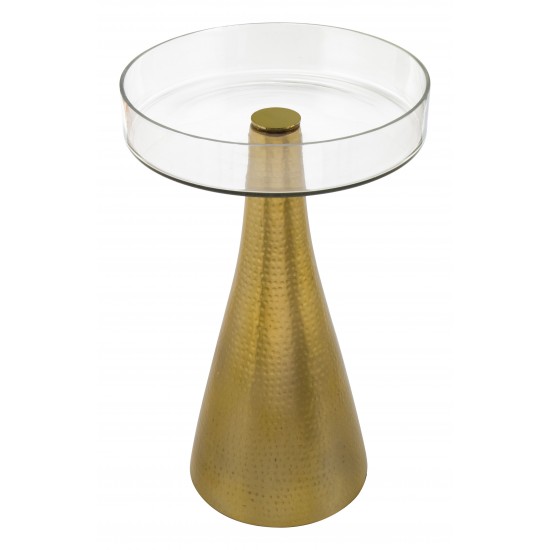 Hendrix End Table Brass