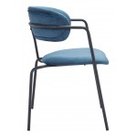 Emrys Dining Chair (Set of 2) Blue & Black