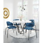 Emrys Dining Chair (Set of 2) Blue & Black