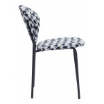 Clyde Dining Chair (Set of 2) Geometric Print & Black