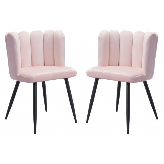 Adele Dining Chair (Set of 2) Pink