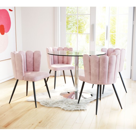 Adele Dining Chair (Set of 2) Pink