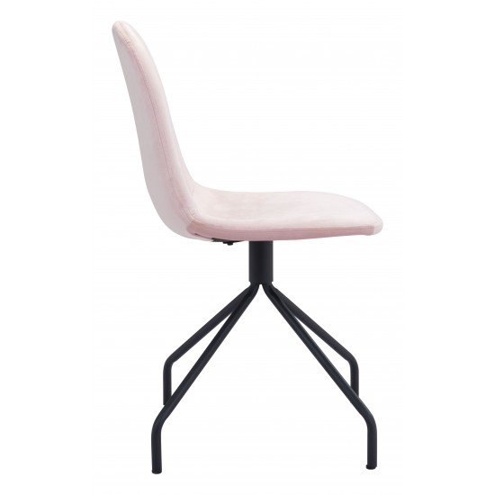 Slope Dining Chair (Set of 2) Pink