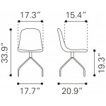 Slope Dining Chair (Set of 2) Light Gray