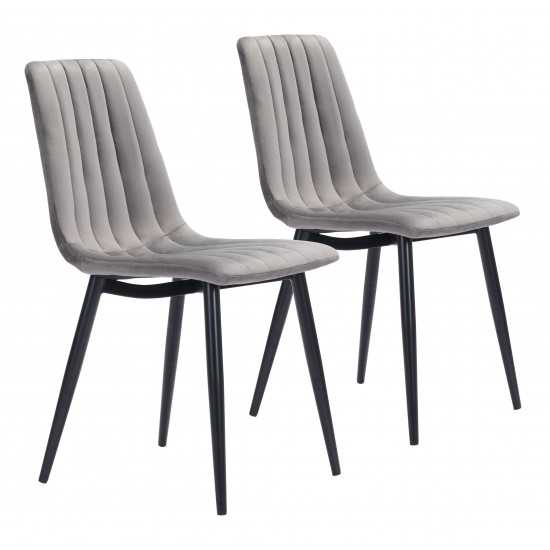 Dolce Dining Chair (Set of 2) Gray