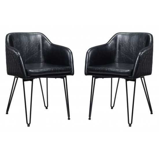 Braxton Dining Chair (Set of 2) Black