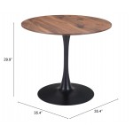 Opus Dining Table Brown & Black