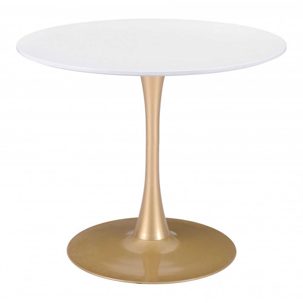 Opus Dining Table White & Gold