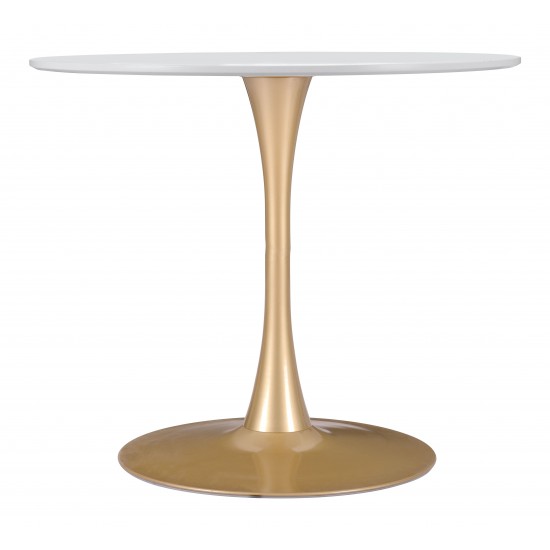 Opus Dining Table White & Gold