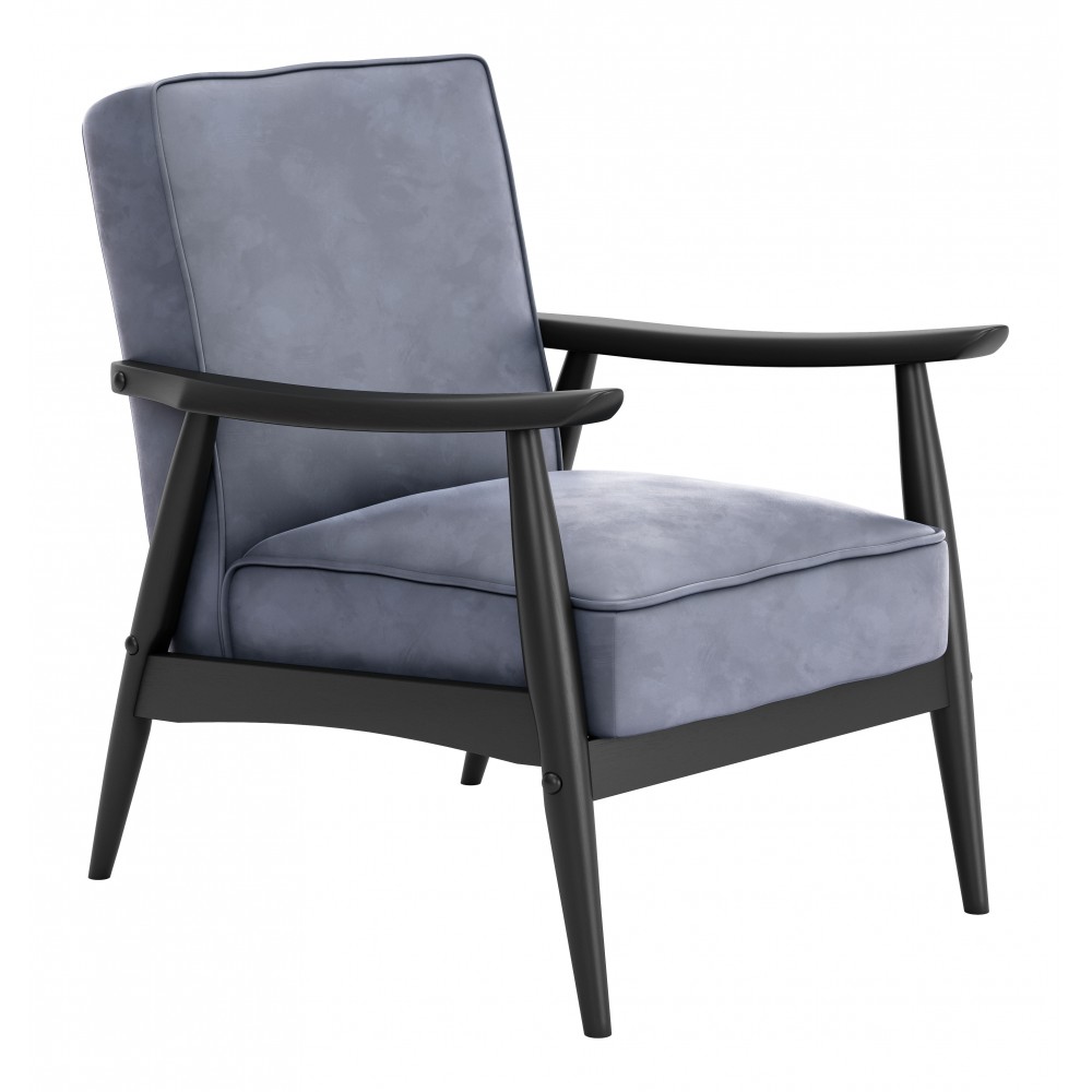 Rocky Velvet Arm Chair Gray Rocky Velvet Arm Chair Gray