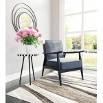 Rocky Velvet Arm Chair Gray