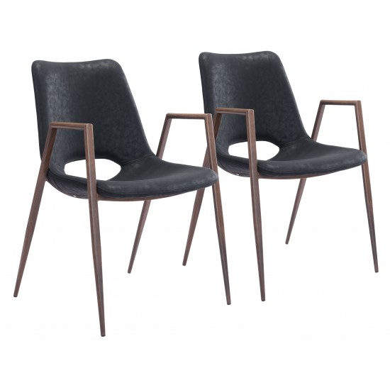 Desi Dining Chair (Set of 2) Black