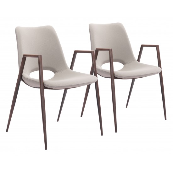 Desi Dining Chair (Set of 2) Beige