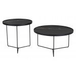Set of 2 Harrison Coffee Tables Black