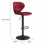 Salem Bar Chair Red