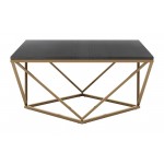 Verona Marble Coffee Table Black & Gold