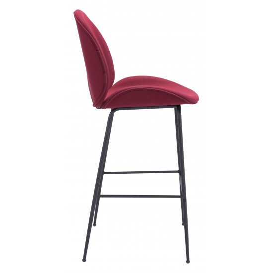 Miles Bar Chair Red