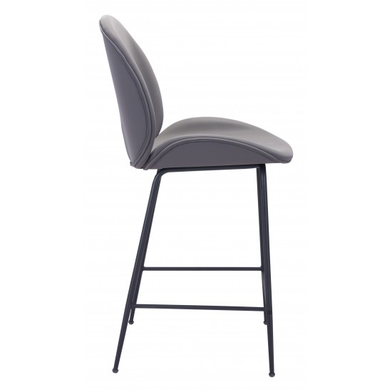 Miles Counter Chair Gray