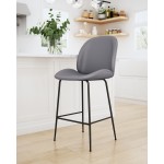 Miles Counter Chair Gray