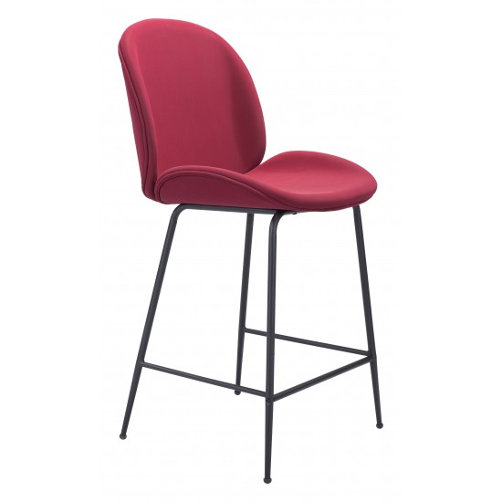 Miles Counter Chair Red