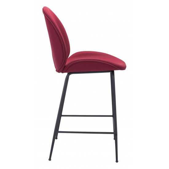 Miles Counter Chair Red