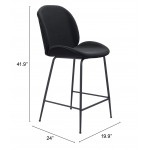 Miles Counter Chair Black