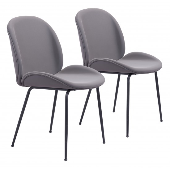 Miles Dining Chair (Set of 2) Gray