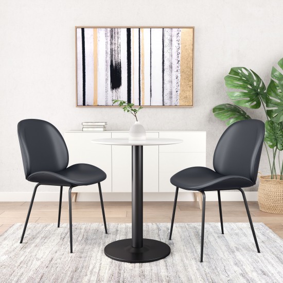 Miles Dining Chair (Set of 2) Black