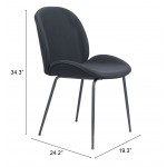 Miles Dining Chair (Set of 2) Black