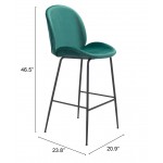 Miles Bar Chair Green