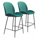 Miles Counter Chair Green