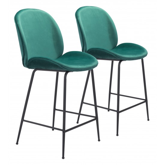 Miles Counter Chair Green