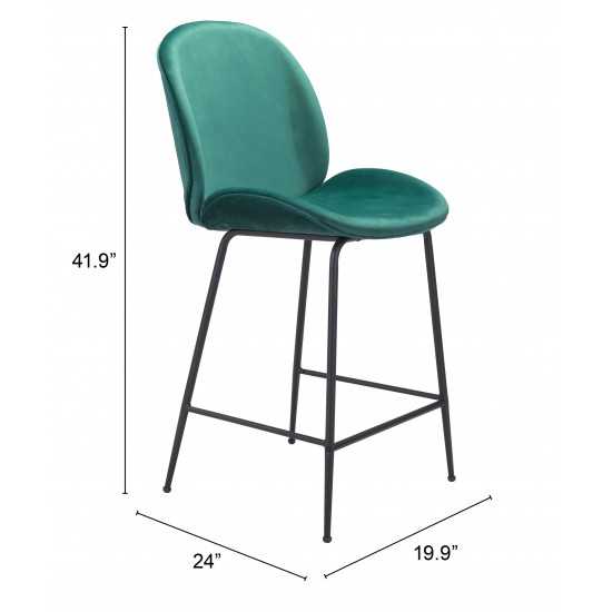 Miles Counter Chair Green