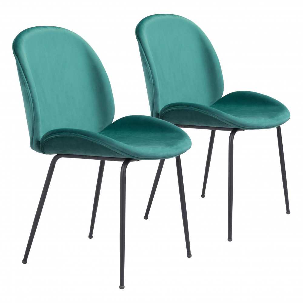 Miles Dining Chair (Set of 2) Green