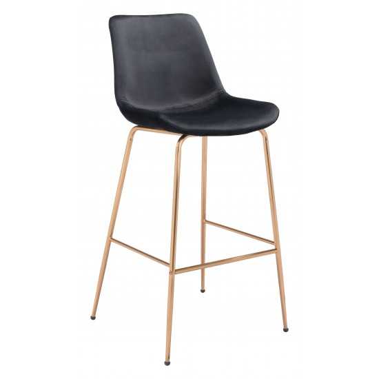 Tony Bar Chair Black & Gold