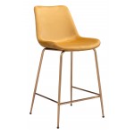 Tony Counter Chair Yellow & Gold