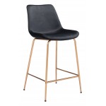 Tony Counter Chair Black & Gold