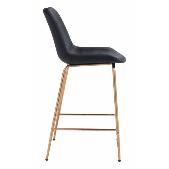 Tony Counter Chair Black & Gold