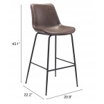 Byron Bar Chair Brown