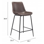 Byron Counter Chair Brown