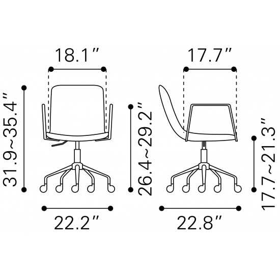 Eric Office Chair Gray