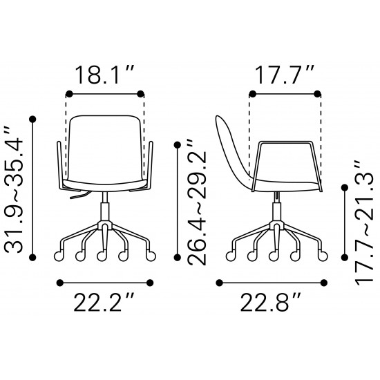 Eric Office Chair White