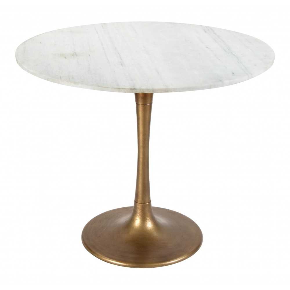 Fullerton Dining Table White & Gold Fullerton Dining Table White & Gold