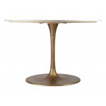 Ithaca Dining Table White & Gold